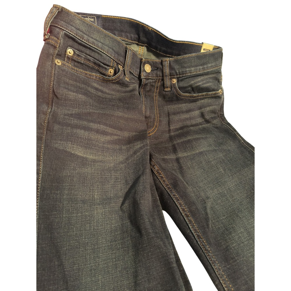 Abercrombie & Fitch Mens 28x30 Dark Wash Slim Straight Jeans
